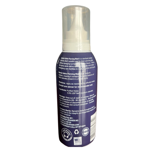 NEW!!! 4.25 oz Sterile Saline Piercing Wash Case of 24 (wholesale)
